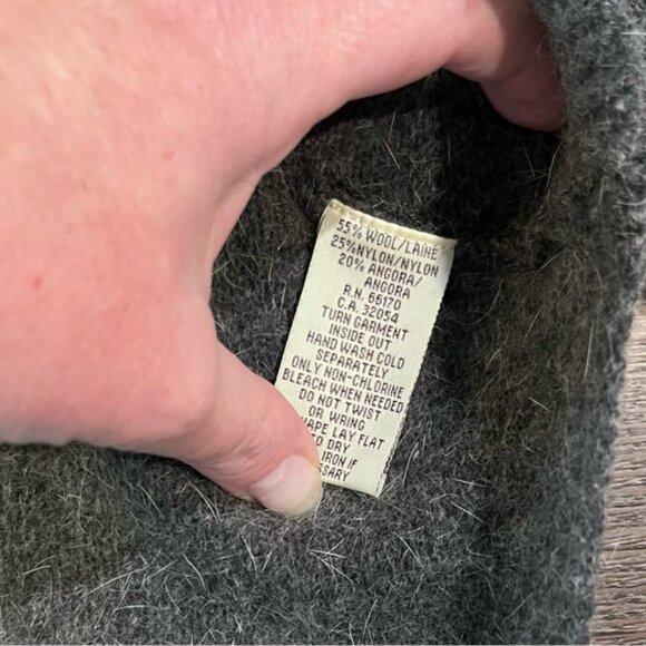 Free people xs angora rare hoodie blended elbow patch - Picture 3 of 5